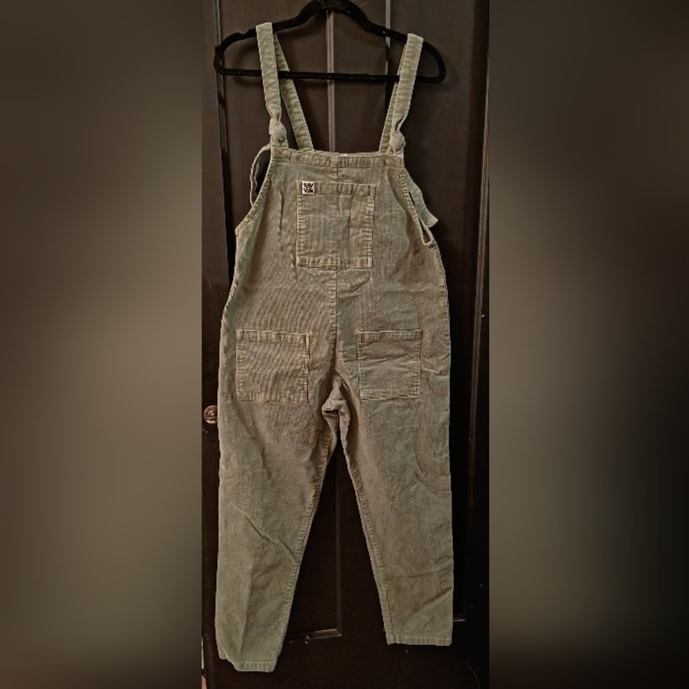 Lucy & Yak Olive Corduroy Overalls